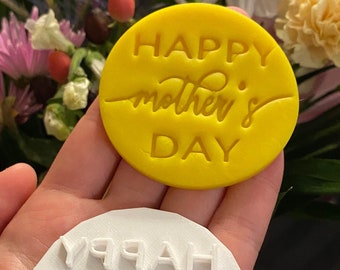 Happy Mother's Day Fondant Embossers /Stamps - Made in Canada