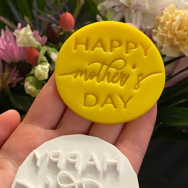 Happy Mother's Day Fondant Embossers/Stamps - Made in Canada