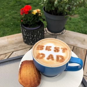 Caffè per la festa del papà / Stencil Latte - Made in Canada