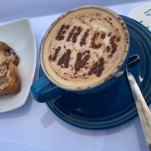 CUSTOM Coffee/Latte Stencil - Made in Canada