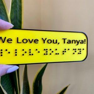 Custom Message Braille Board - Made in Canada