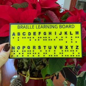 Braille Alphabet - 3D Learning Board - Made in Canada