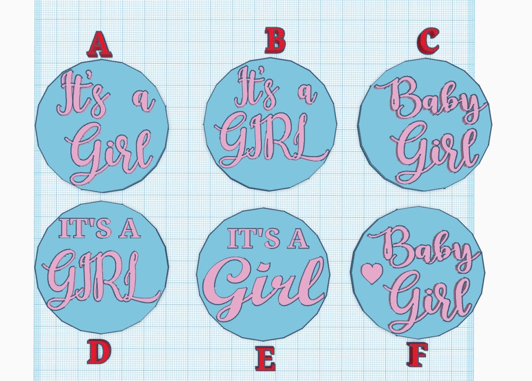 Girl Baby Shower Fondant Embossers/stamps Made in Canada Etsy