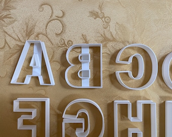 Koekjesvormpjes met alfabetletters - Made in Canada