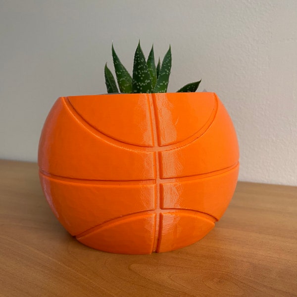 Basketball Planter Etsy