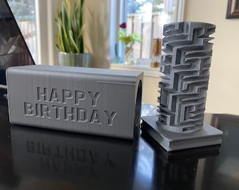 Caja de regalo personalizada con rompecabezas - Muñeca rusa o estilo clásico - Hecho en Canadá