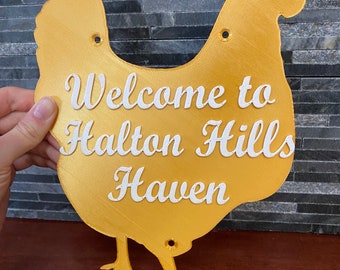 Custom Chicken Coop Sign - Made in Canada