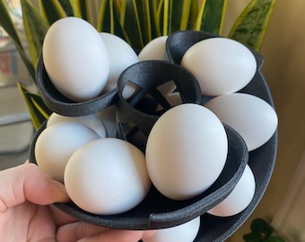 Bandeja espiral para huevos (pato, gallina, gallinas sedosas o codorniz) - Hecho en Canadá