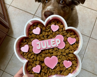 Tigela de alimentação lenta personalizada para cães - Fabricada no Canadá