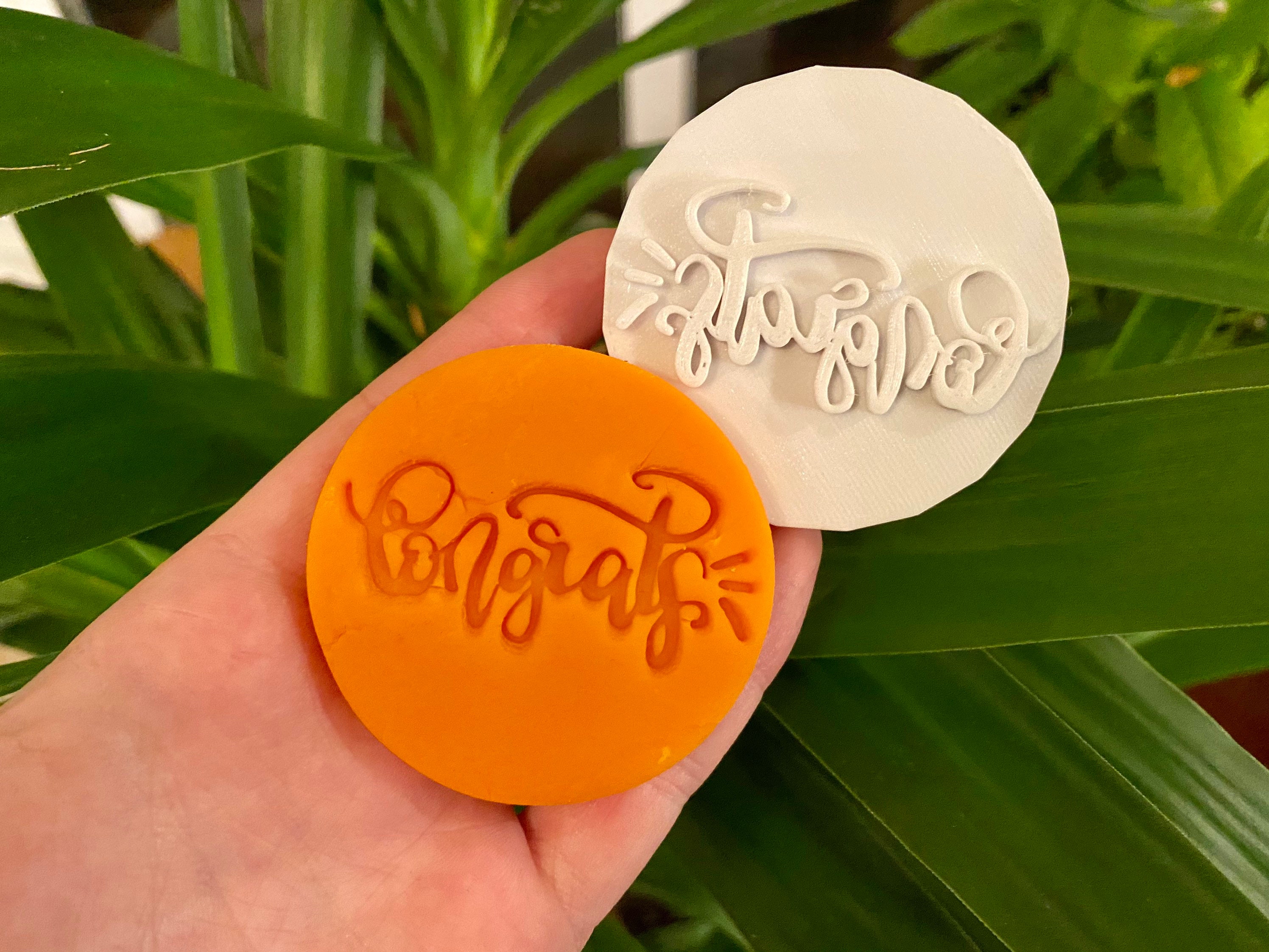 Congrats Fondant Stamps Made in Canada Etsy