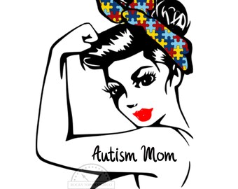 Autism Mom Svg Etsy
