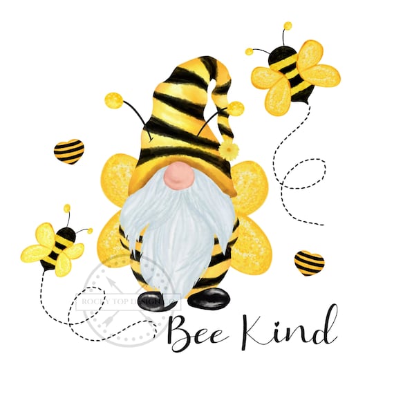 Bee kind gnome transparent background png instant digital  etsy australia Bee kind gnome transparent background png instant digital  etsy australia
