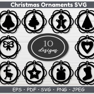 Kerstversiering Cut Fales, Christmas Balls svg, ornament SVG bundel, Kerst svg, Cameo, Cricut, svg bestanden voor cricut, snijden bestanden