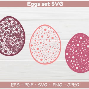 Fichiers Svg, Oeufs svg, Svg de Pâques, Svg printemps, oeufs de Pâques svg, Eggs Cut File, Oeufs de Pâques Clipart, Silhouette, Cricut, Eggs Clipart, fichier coupé