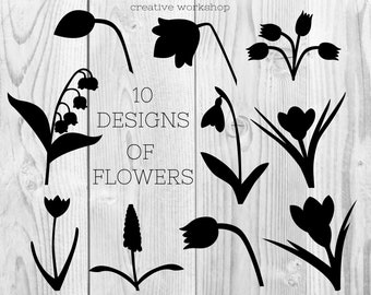 Flowers svg, spring svg, flowers svg bundle, flowers svg files for cricut, flower clipart, flowers svg for shirts, spring flowers svg, pdf