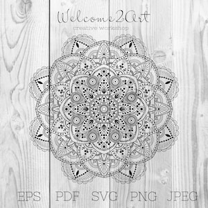 Mandala SVG, mandala svg files, svg cricut, Boho SVG, Mandala Clipart, mandala, mandala wall art svg, cut File, cut files for cricut, pdf