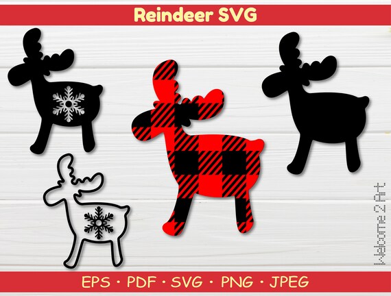 Download Christmas Svg Buffalo Plaid Svg Reindeer Svg Rudolph Svg Etsy