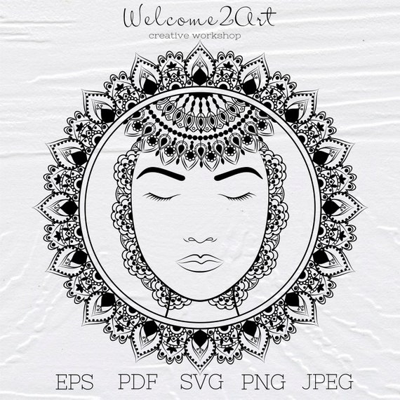 Download Mandala Svg Sun Svg Face Svg Sun Eps Mandala Mandala Art Etsy