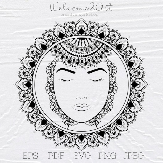 Download Mandala Svg Sun Svg Face Svg Sun Eps Mandala Mandala Art Etsy