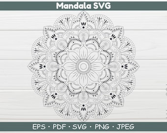 Mandala SVG, svg Files, Mandala Style, Boho SVG, Mandala Clipart, png, eps Files, pdf Files, svg vector, cut files, cricut svg, mandala, svg