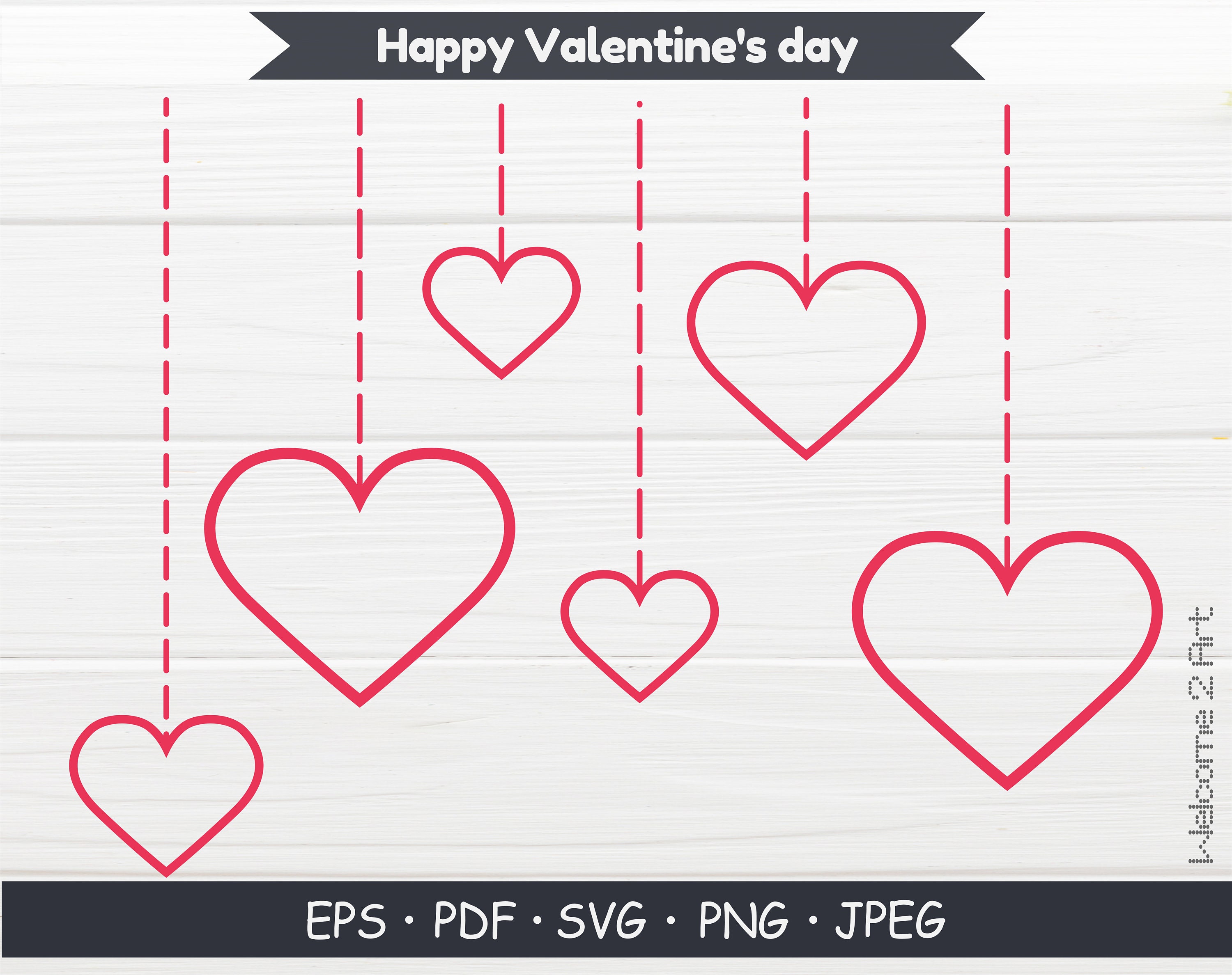 Happy Valentine's Day SVG Cut File Cricut Silhouette - Etsy