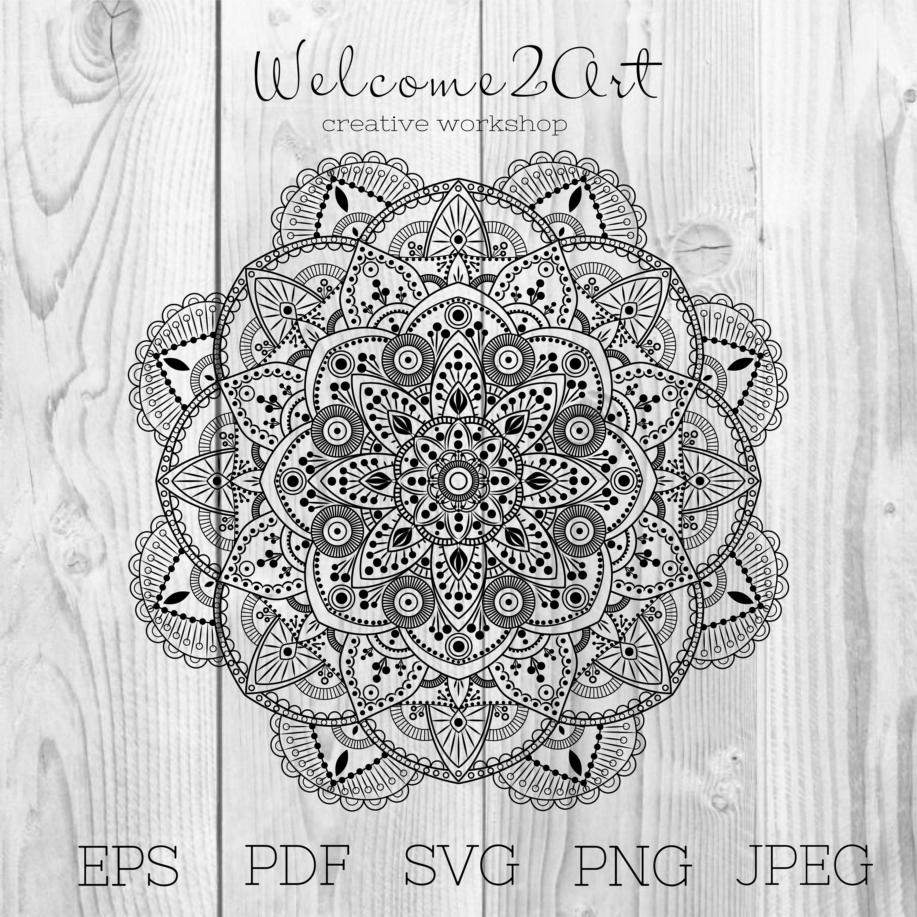 Mandala SVG, Mandala Svg Files, Svg Cricut, Boho SVG, Mandala Clipart