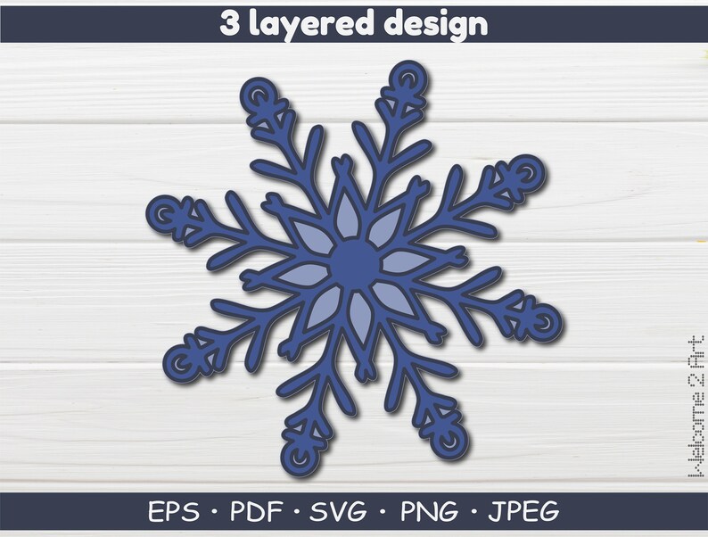 Free Free Layered Snowflake Svg 54 SVG PNG EPS DXF File