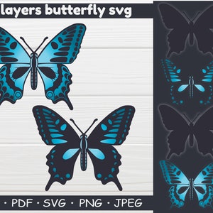 Butterfly svg, butterfly clipart, butterfly cut file, svg files for cricut, monarch butterfly, butterfly stencil, butterfly silhouette, png