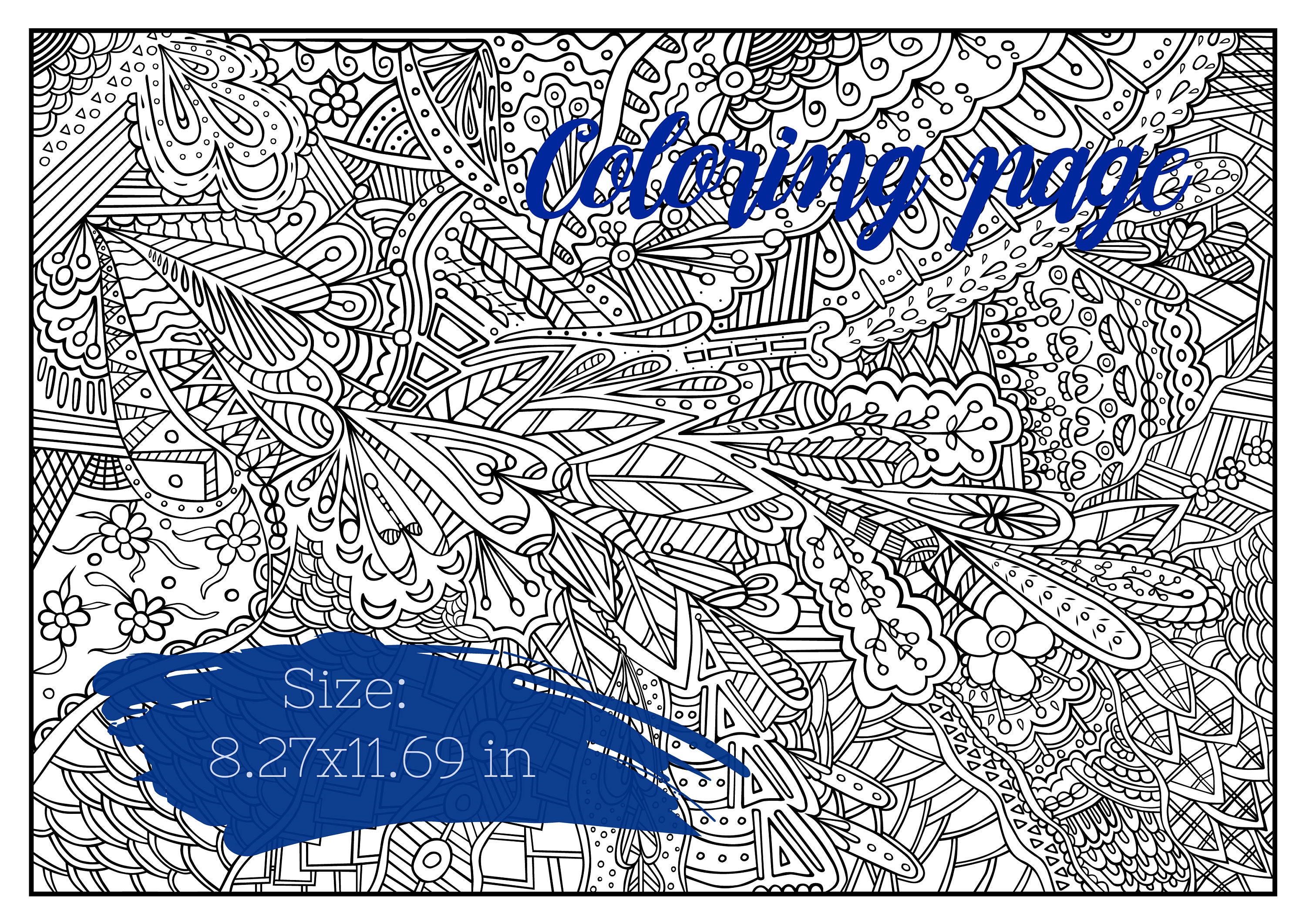 Coloring Pages for Adults, Printable Coloring Pages, Instant Download ...