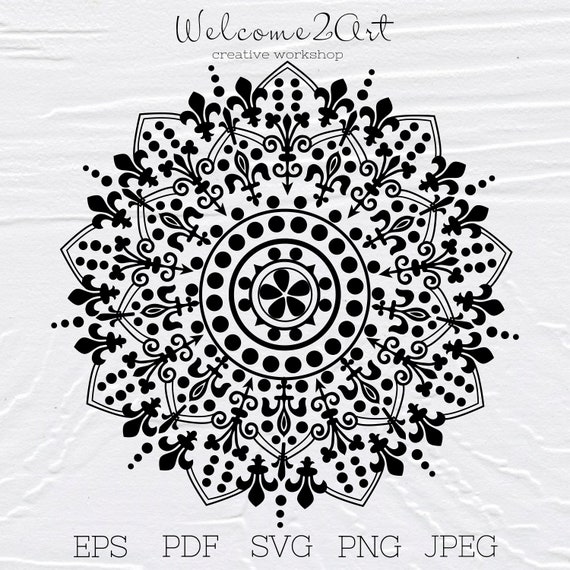 Mandala Svg Svg File Mandala Art Mandala Print Boho Svg Etsy