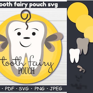 Hada de los dientes SVG archivo para cricut, archivo para la silueta, diente svg, archivo de corte, bolsa de hadas de dientes, archivo de corte de hada de dientes, bolsa de hadas de dientes, svg
