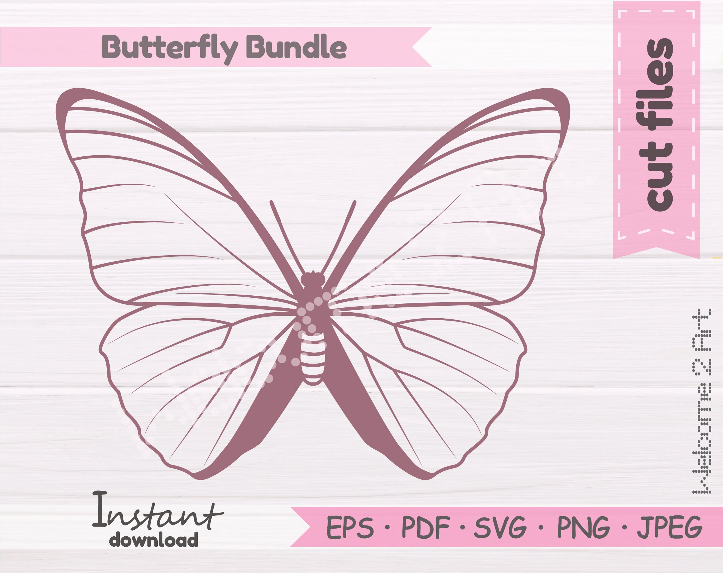 Butterfly Svg, Butterfly Stencil Svg, Butterfly Bundle Svg, Butterfly
