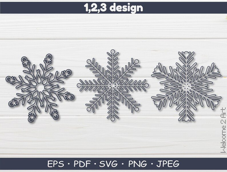 Download 3D layered Snowflakes Christmas svg Snowflakes Bundle Cut ...