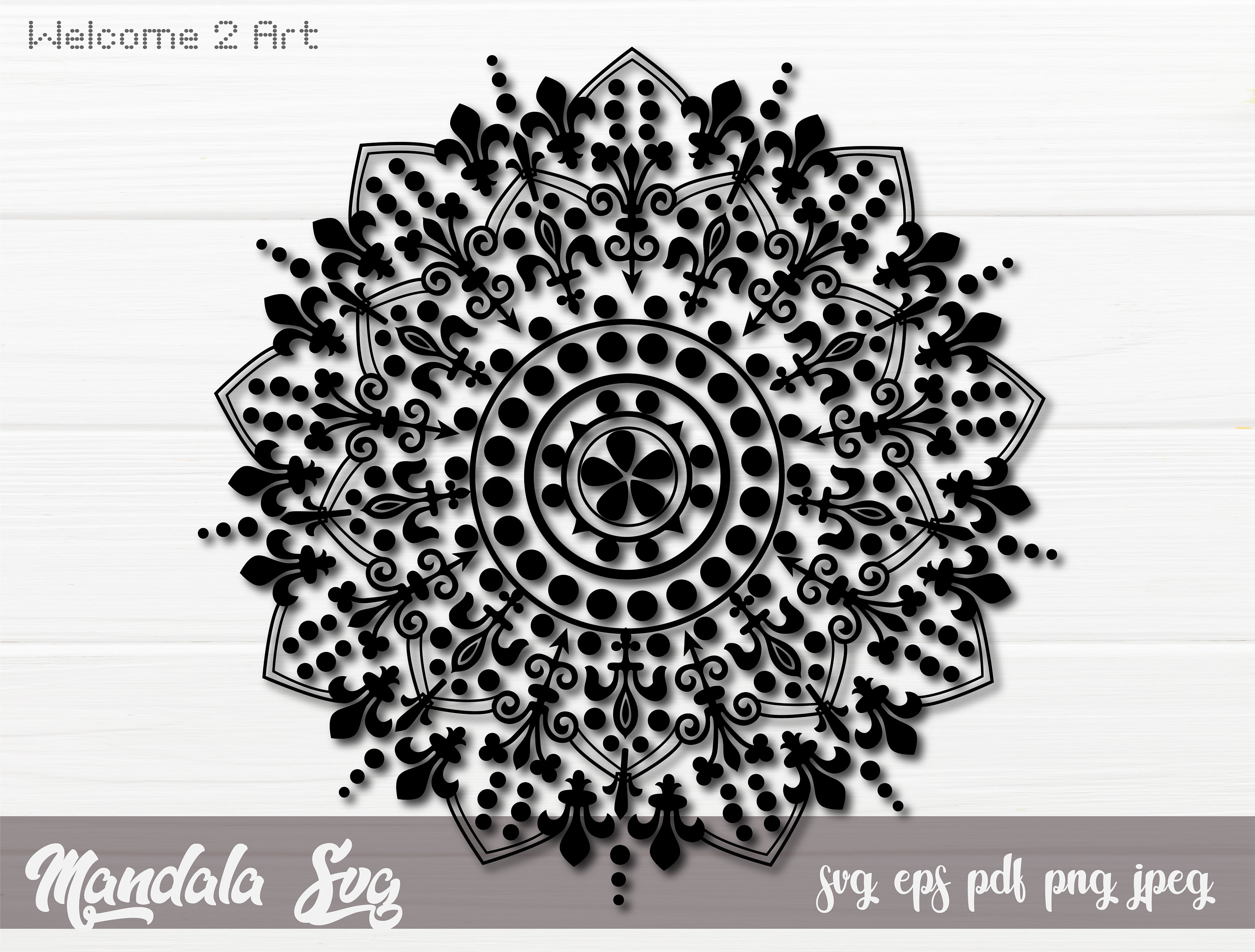Mandala SVG Cut File Cricut Silhouette Mandala Art - Etsy