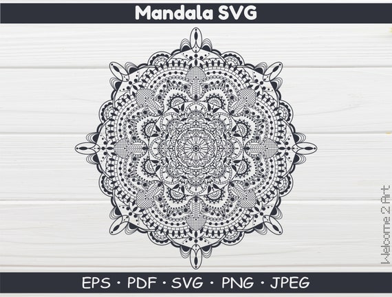 Download Mandala Svg Svg Mandala Clipart Boho Svg Mandala Mandala Etsy