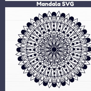 Mandala Svg, Mandalas Svg, Mandala Monogramm Rahmen, Mandala Vorlage für Laser schneiden, Floral Mandala Svg, Blume Mandala Svg, Mandala geschnitten Datei