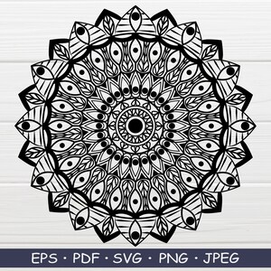 Mandala, files for cricut, Mandala art, boho svg, mandala png, mandala pdf, mandala print, cricut svg, mandala style, mandala stencil, svg
