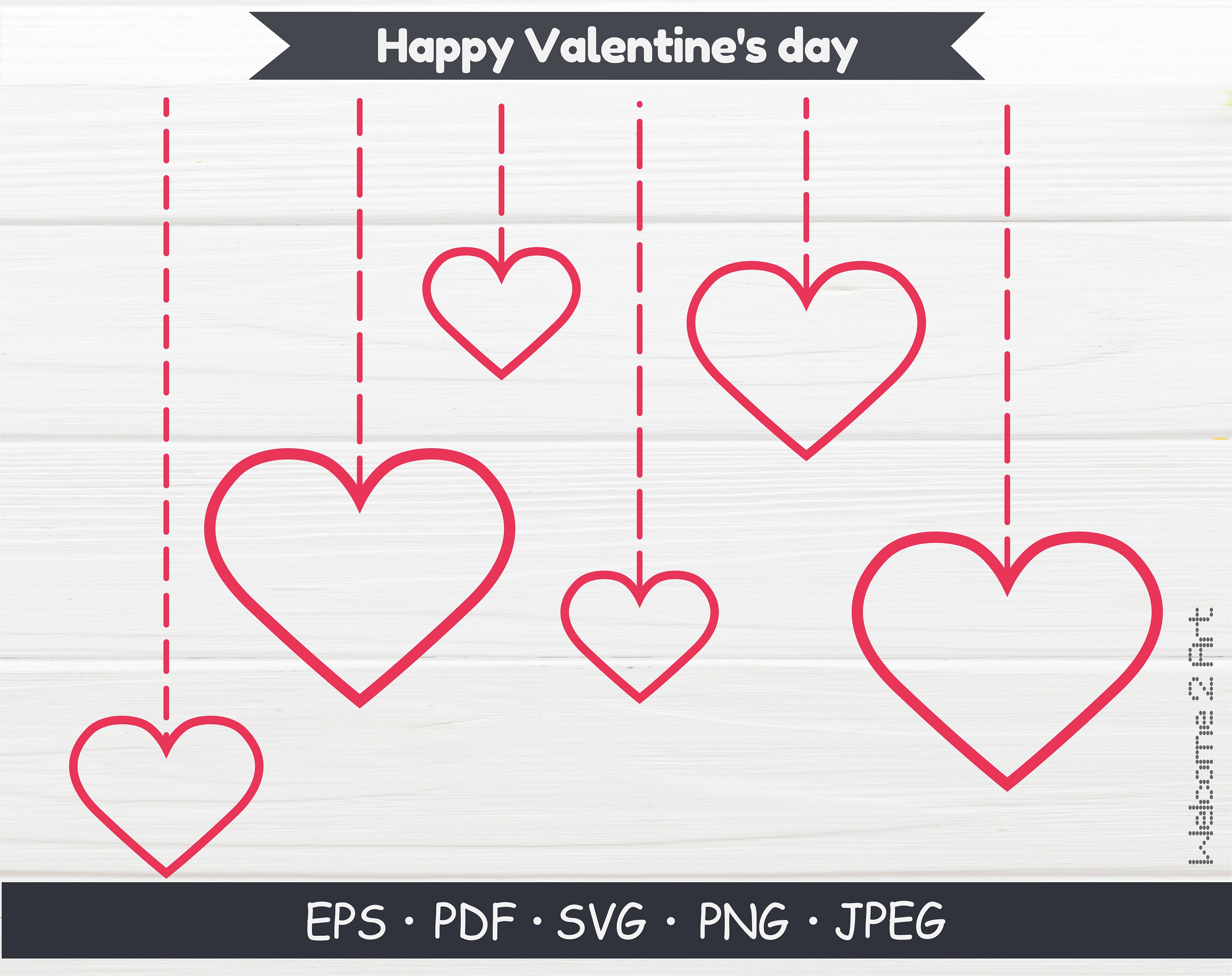 Happy Valentine's Day SVG Cut File Cricut Silhouette - Etsy