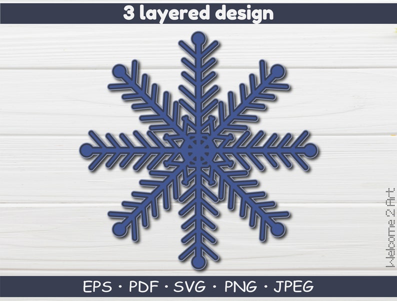 Download 3D layered Snowflakes Christmas svg Snowflakes Bundle Cut ...