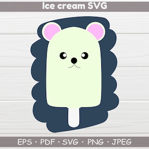 Polar bear svg, Layered SVG, cricut, cut files, Polar bear Clip Art, Silhouette Cut File, Instant download, layered digital, vector file