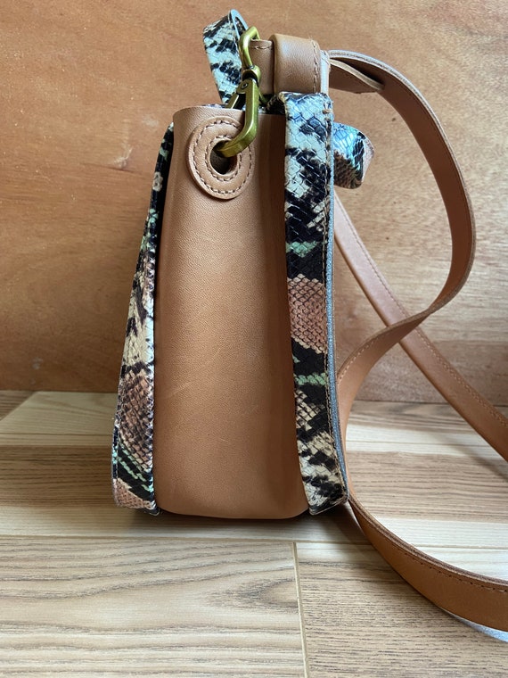 Madewell Sydney Snake Embossed Leather Crossbody Hand… Gem