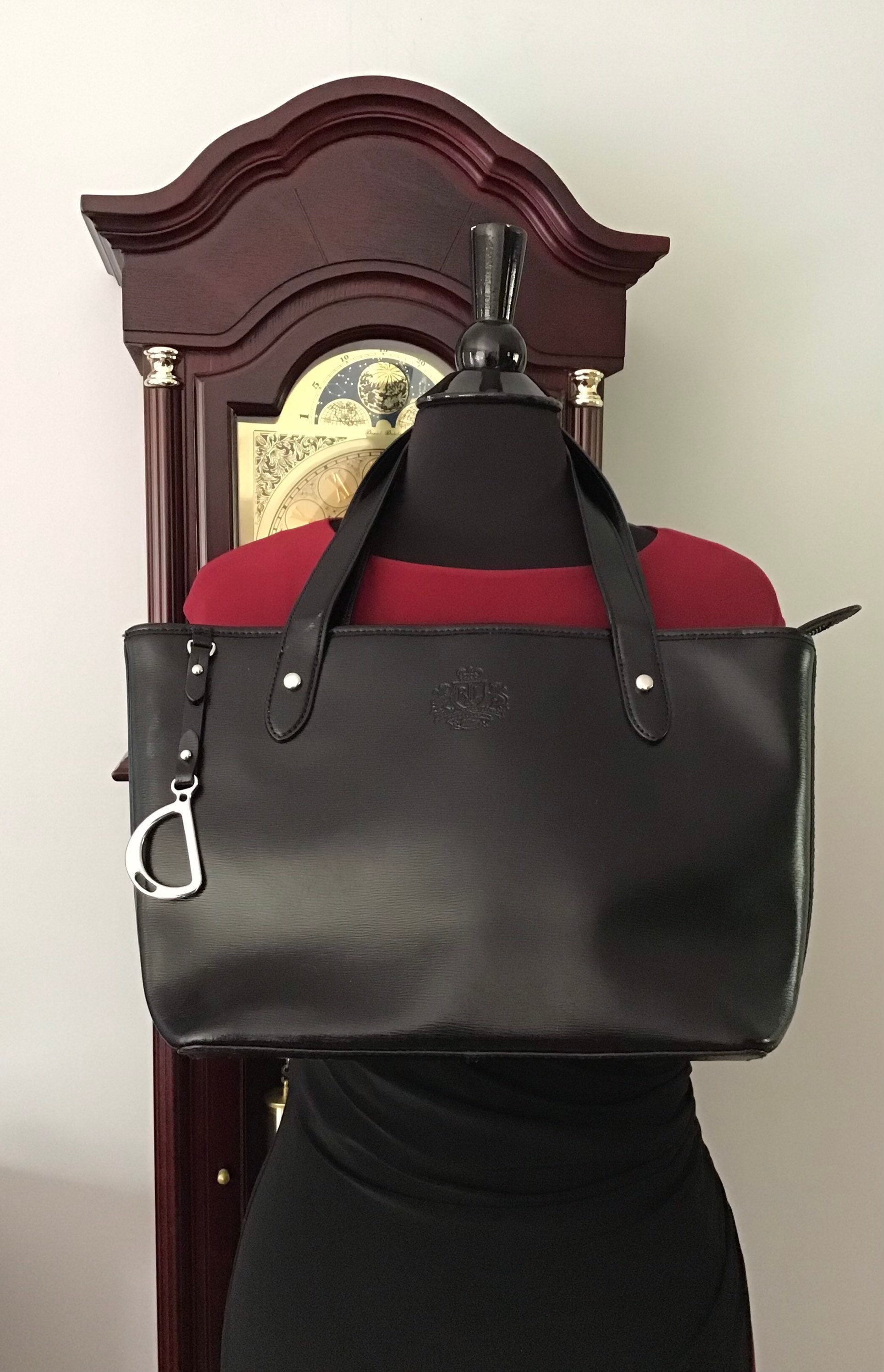 Lauren Ralph Lauren Black Leather Small Crossbody Bag - Total Turmoil  Vintage