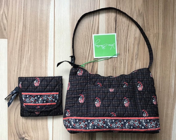 Vera Bradley Miller Houndstooth Pattern Small Handbag… - Gem