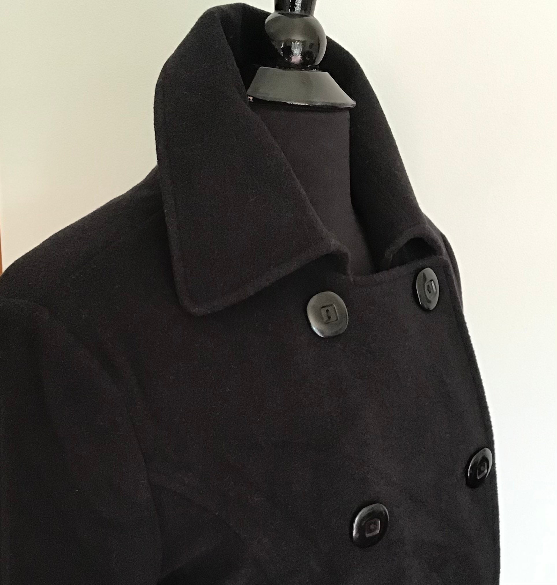 Mackintosh FAIRLIE Black Wool Coat