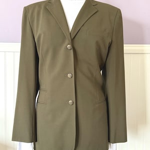 Ralph Lauren LRL Women’s Equestrian Hacking Jacket Blazer Loden Green Size-14 NWOT