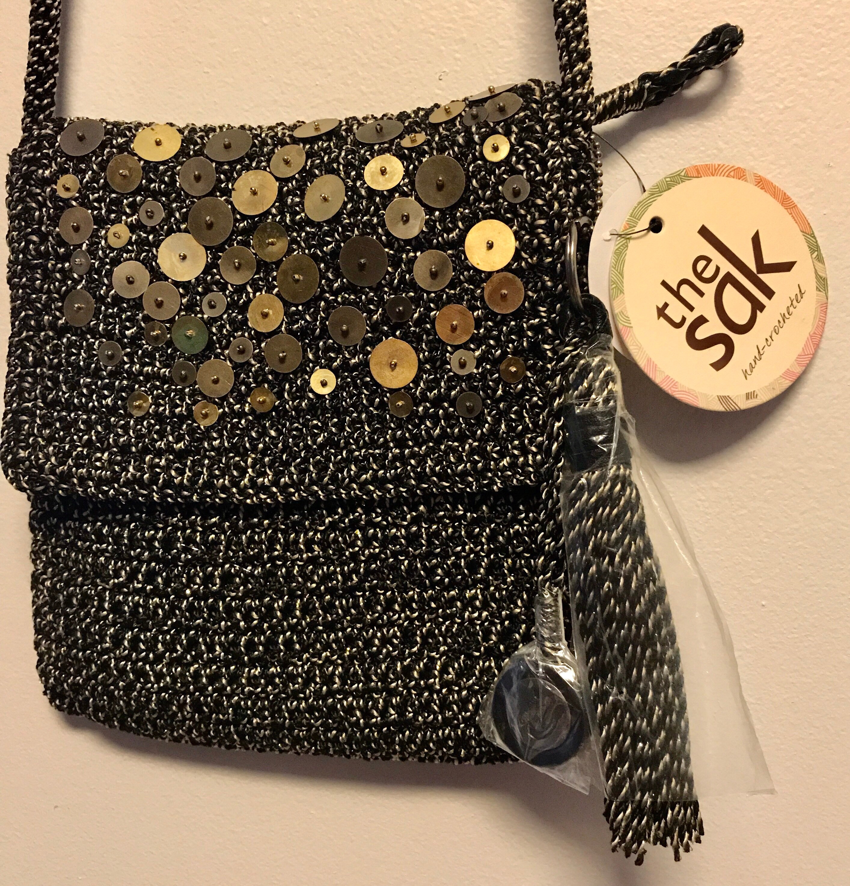 The Sak Crochet Flap Crossbody Purse - Backwards Saddle Boutique