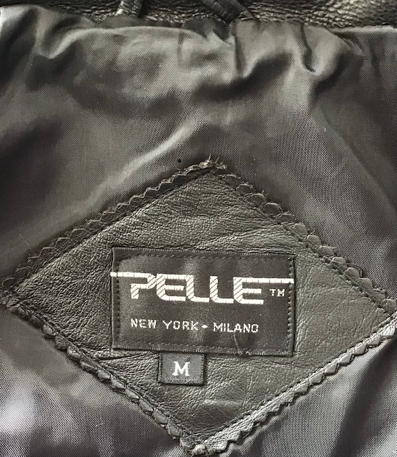 Pelle 100% Leather Womens Coat 1980’s size-Medium… - image 8