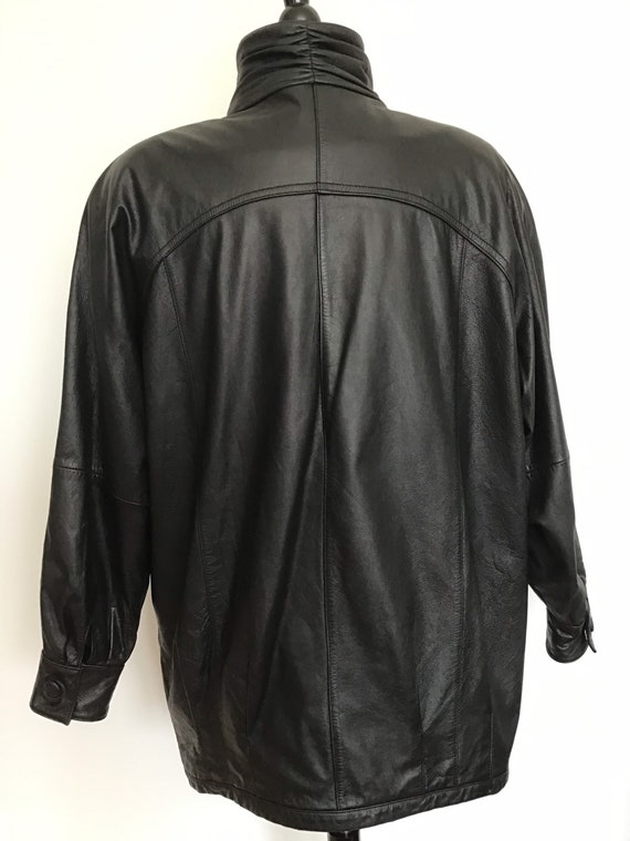 Pelle 100% Leather Womens Coat 1980’s size-Medium… - image 4