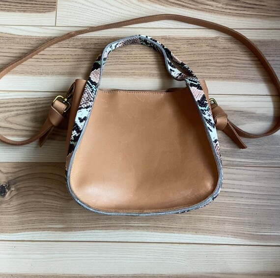 Madewell Sydney Snake Embossed Leather Crossbody Hand… Gem