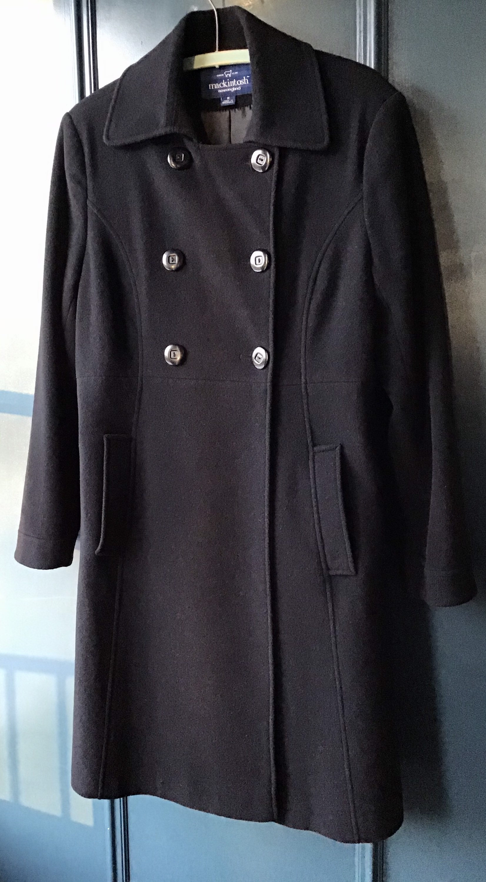 Mackintosh New England Black Wool Double Breasted Womens Coat | Etsy